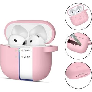 Rosa silikondeksel for Apple AirPods 4 - Trådløse ørepropper Rosa silikondeksel for Apple AirPods 4 - Trådløse ørepropper