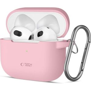 Étui en silicone Dusty Pink pour AirPods 3 de Tech-Protect - Publicité Étui en silicone Dusty Pink pour AirPods 3 de Tech-Protect - Publicité