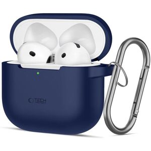 Etui silikonowe Tech-Protect AirPods 4 - Niebieskie Etui silikonowe Tech-Protect AirPods 4 - Niebieskie