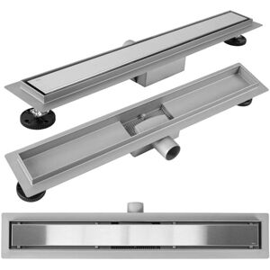 REA - Drenage Lineal Neox Brush Nickel 90 - Shower Drain REA - Drenage Lineal Neox Brush Nickel 90 - Shower Drain