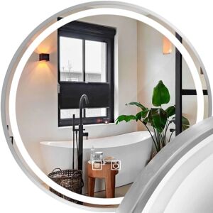 REA Malli MMJ BRUSH SILVER - Pyöreä 60cm LED-peili REA Malli MMJ BRUSH SILVER - Pyöreä 60cm LED-peili