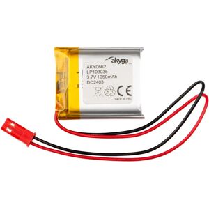 Akyga AKY0662 Lithium Polymeer Batterij - 1050mAh, 3,7V, Zilver Akyga AKY0662 Lithium Polymeer Batterij - 1050mAh, 3,7V, Zilver