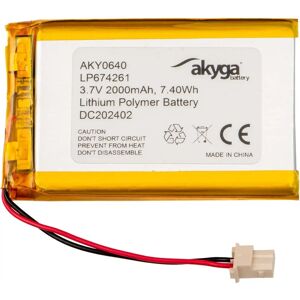 Batterie Lithium-Polymère Akyga AKY0640 3,7V 2000mAh Batterie Lithium-Polymère Akyga AKY0640 3,7V 2000mAh