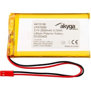 Akyga AKY0156 3,7V 2500mAh Lithium Polymer Batterij - Accu Akyga AKY0156 3,7V 2500mAh Lithium Polymer Batterij - Accu