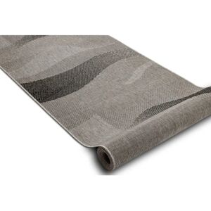 RUGSX Alfombra de pasillo plata/negro - Modelo 20212 - 120x400cm RUGSX Alfombra de pasillo plata/negro - Modelo 20212 - 120x400cm