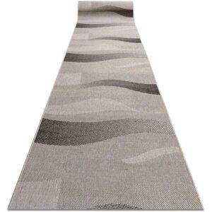 RUGSX Model 20212 Hallway Runner - Polypropylene, Silver/Black RUGSX Model 20212 Hallway Runner - Polypropylene, Silver/Black