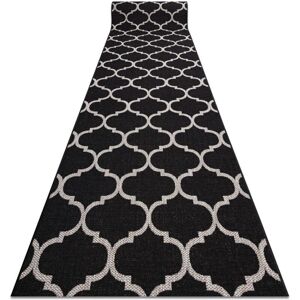 RugsX Black / Silver SIZAL Runner - Rugs RugsX Black / Silver SIZAL Runner - Rugs