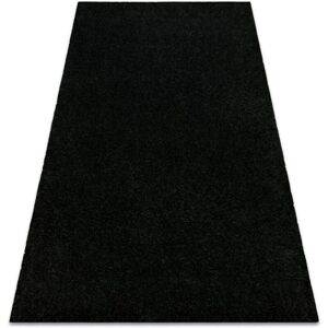 RugsX - Black 200x290 cm - Soft and fluffy shaggy rug RugsX - Black 200x290 cm - Soft and fluffy shaggy rug