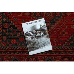 RugsX Wool Carpet KASHQAI - Claret Burgundy - Vintage Pattern - Durable - 80x160cm RugsX Wool Carpet KASHQAI - Claret Burgundy - Vintage Pattern - Durable - 80x160cm