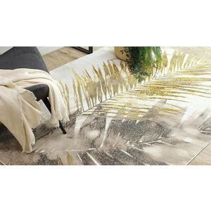 RugsX Bliss Z216AZ137 Carpet - Cream / Gold - Palm leaves, modern, structural RugsX Bliss Z216AZ137 Carpet - Cream / Gold - Palm leaves, modern, structural