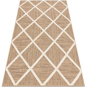 RugsX Spark Beige Carpet - Geometric, Sisál, Dual Pile - 200x290 cm RugsX Spark Beige Carpet - Geometric, Sisál, Dual Pile - 200x290 cm