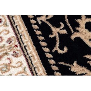 RugsX Beige / Marine Runner en Laine NAIN Ornament - Tapis de couloir - Publicité RugsX Beige / Marine Runner en Laine NAIN Ornament - Tapis de couloir - Publicité