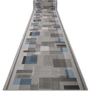 RugsX Grey Geometric Anti-slip Runner 100x820 cm RugsX Grey Geometric Anti-slip Runner 100x820 cm