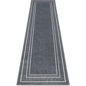 Tapis RugsX - Clé grecque gris glamour 70x250cm Tapis RugsX - Clé grecque gris glamour 70x250cm