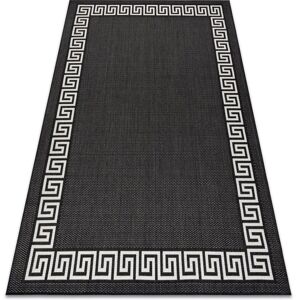 RugsX Black / Cream Sisal Flat Carpet 80x150cm - Carpet RugsX Black / Cream Sisal Flat Carpet 80x150cm - Carpet