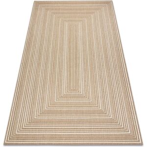 RugsX Flat Sisal Carpet - Natural Beige Geometric - 200x290 cm RugsX Flat Sisal Carpet - Natural Beige Geometric - 200x290 cm