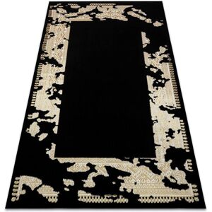 RugsX Black / Gold Allure 1965 Rug - Glamour, Textured, Modern Style RugsX Black / Gold Allure 1965 Rug - Glamour, Textured, Modern Style
