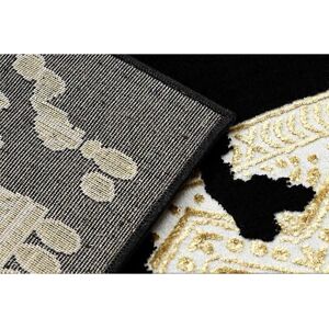 RugsX Tapis Allure 1965 Noir / Or - Élégant et Glamour RugsX Tapis Allure 1965 Noir / Or - Élégant et Glamour