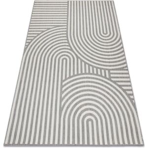 RugsX SISAL FLAT STRING RUG - Gray / Cream - Outdoor Rug RugsX SISAL FLAT STRING RUG - Gray / Cream - Outdoor Rug