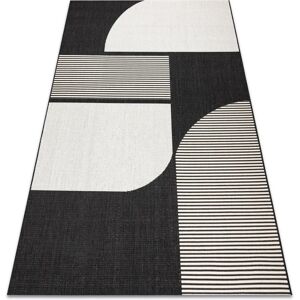 RugsX Carpet SISAL FLAT - Cream / Black - 120x170 cm - Carpet RugsX Carpet SISAL FLAT - Cream / Black - 120x170 cm - Carpet