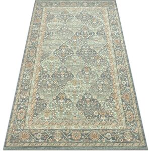 RugsX Wool Carpet SOHO 477.27.LA500 - Rhombus, green/blue - Carpet RugsX Wool Carpet SOHO 477.27.LA500 - Rhombus, green/blue - Carpet