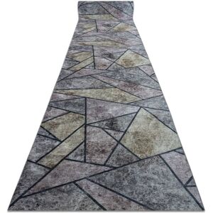 RugsX 22010 Grey Anti-slip Lotus Mosaic Runner - Rug RugsX 22010 Grey Anti-slip Lotus Mosaic Runner - Rug