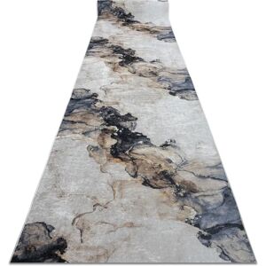 RugsX Beige/Grey Anti-slip Runner - Abstraction - 60x190cm RugsX Beige/Grey Anti-slip Runner - Abstraction - 60x190cm