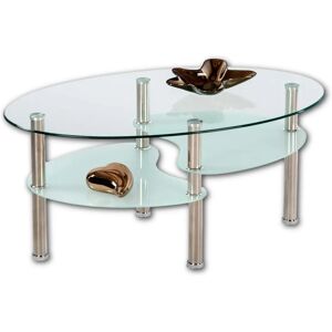 Stella Trading WAVE Glastisch - 90cm - Modernes Design Stella Trading WAVE Glastisch - 90cm - Modernes Design