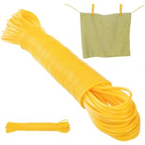 Filo per bucato KADAX - 20M Resistente Balcone Giallo Filo per bucato KADAX - 20M Resistente Balcone Giallo