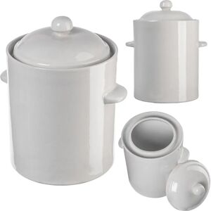 KADAX Ceramic Pickling Pot 2.5L - Fermentation, Hermetic, Rustic KADAX Ceramic Pickling Pot 2.5L - Fermentation, Hermetic, Rustic