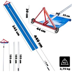 KADAX Telescopic Snow Roof Rake - 472cm, Aluminum & PC+ABS KADAX Telescopic Snow Roof Rake - 472cm, Aluminum & PC+ABS
