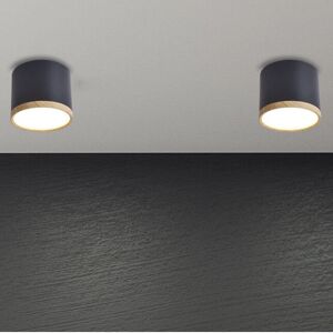 Candellux Kruhové LED stropní svítidlo Černé/Dřevo - Světlo Candellux Kruhové LED stropní svítidlo Černé/Dřevo - Světlo