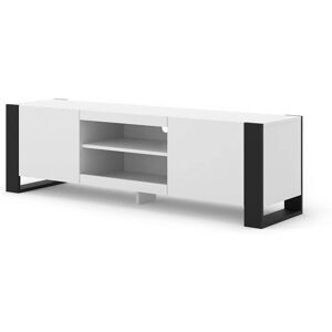 Soporte de TV Mondi de AKL Muebles - Blanco y Negro - 158x40x47cm Soporte de TV Mondi de AKL Muebles - Blanco y Negro - 158x40x47cm