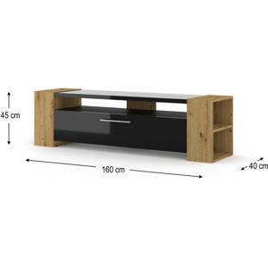 AKL FURNITURE PRIVATE LIVIA Mueble de TV - 160x40x42 cm - Brillo Alto AKL FURNITURE PRIVATE LIVIA Mueble de TV - 160x40x42 cm - Brillo Alto