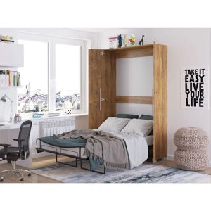 AKL FURNITURE PRIVATE Teddy Letto a Parete - Risparmio Spazio, Rovere Scuro AKL FURNITURE PRIVATE Teddy Letto a Parete - Risparmio Spazio, Rovere Scuro