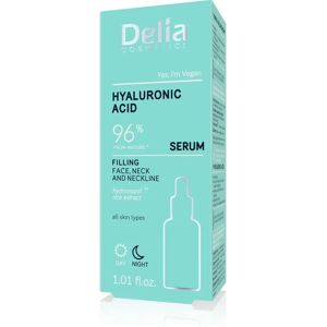 Delia Cosmetics Hyaluronsyre Serum til Ansigt, Hals & Decolletage - Anti-Aging Fugtighedscreme Delia Cosmetics Hyaluronsyre Serum til Ansigt, Hals & Decolletage - Anti-Aging Fugtighedscreme