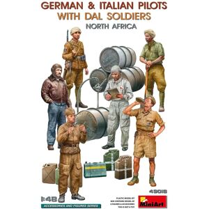 Mini Art 1:48 Piloti tedeschi e italiani con soldati arabi - Nord Africa WWII Mini Art 1:48 Piloti tedeschi e italiani con soldati arabi - Nord Africa WWII