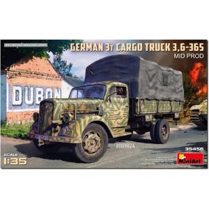 Miniart - Duitse 3t vrachtwagen - 1/35 modelbouw Miniart - Duitse 3t vrachtwagen - 1/35 modelbouw