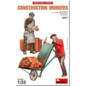 Miniart Construction Workers with Accessories - Construction Set Miniart Construction Workers with Accessories - Construction Set