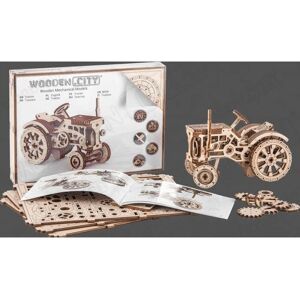 Kit Modèle Tracteur Wooden City - Puzzle 3D - Écologique, Échelle 1:20 - Publicité Kit Modèle Tracteur Wooden City - Puzzle 3D - Écologique, Échelle 1:20 - Publicité