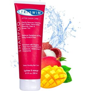 Shampoo TRISWIM Élimination de chlore - Soins capillaires pour nageurs - Publicité Shampoo TRISWIM Élimination de chlore - Soins capillaires pour nageurs - Publicité
