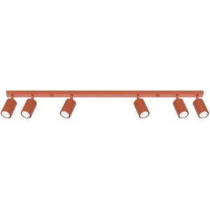 Sollux Lighting Karbon Barre de Projecteurs Minimaliste 6L Rouge Ocra - Plafonnier - Publicité Sollux Lighting Karbon Barre de Projecteurs Minimaliste 6L Rouge Ocra - Plafonnier - Publicité