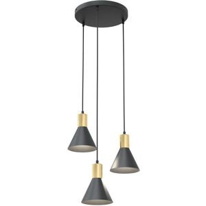 LichtED - ROSA 3-flammig - Noir - Bronzes dorés - LED Pendant Light - Publicité LichtED - ROSA 3-flammig - Noir - Bronzes dorés - LED Pendant Light - Publicité