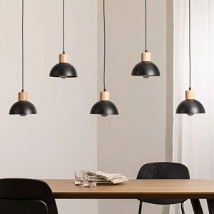 LichtED SECO Suspension Noire 5 Lampes - Luminaire Moderne - Publicité LichtED SECO Suspension Noire 5 Lampes - Luminaire Moderne - Publicité