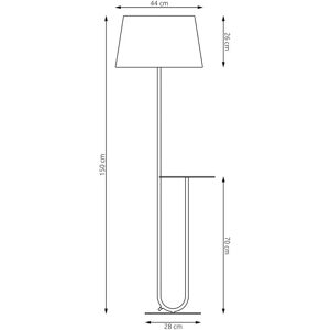 EMIBIG LIGHTING - Piantana 1 Luce Hotel Paralume EMIBIG LIGHTING - Piantana 1 Luce Hotel Paralume