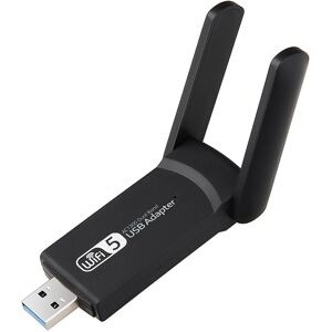 Verk Group AC1200 WiFi-adapter - Dobbeltbånd, Sort Verk Group AC1200 WiFi-adapter - Dobbeltbånd, Sort