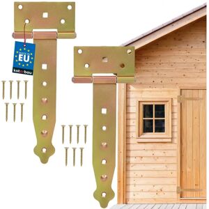 KOTARBAU - Hinges for Gates T 200 mm - 2 pcs, lock and latch - Garden and door hinges KOTARBAU - Hinges for Gates T 200 mm - 2 pcs, lock and latch - Garden and door hinges