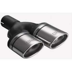 Pomo de escape Ulter Sport - Oval doble 95x65mm - Longitud 200/180mm - Montaje con abrazadera Pomo de escape Ulter Sport - Oval doble 95x65mm - Longitud 200/180mm - Montaje con abrazadera