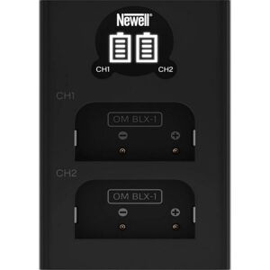 Chargeur de batterie Olympus BLX-1 de Newell - Alimentation pour caméra - Noir - Publicité Chargeur de batterie Olympus BLX-1 de Newell - Alimentation pour caméra - Noir - Publicité