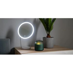 Lustro do makijażu LED białe Humanas - Średnica 20cm Lustro do makijażu LED białe Humanas - Średnica 20cm